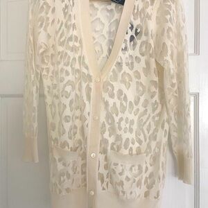 NWT Magaschoni delicate burnout cardigan